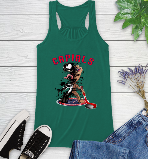 NHL Washington Capitals Hockey Venom Groot Guardians Of The Galaxy Racerback Tank 7