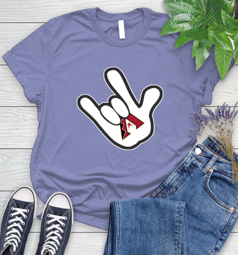 Arizona Diamondbacks MLB Baseball Mickey Rock Hand Disney Women's T-Shirt 11