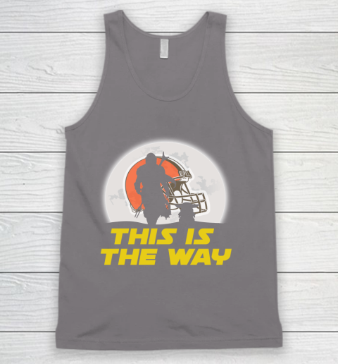 Cleveland Browns NFL Football Star Wars Yoda And Mandalorian This Is The Way Tank Top 6