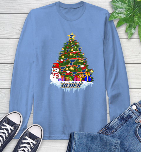 St.Louis Blues Merry Christmas NHL Hockey Sports Long Sleeve T-Shirt - Image 12