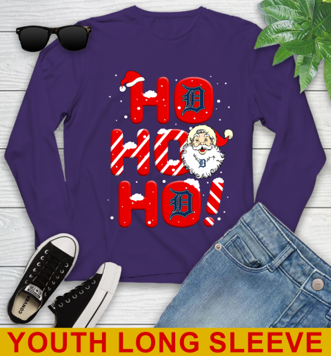 Detroit Tigers MLB Baseball Ho Ho Ho Santa Claus Merry Christmas Shirt Youth Long Sleeve 5 Detroit Tigers MLB Baseball Ho Ho Ho Santa Claus Merry Christmas Shirt Youth Long Sleeve - Image 5