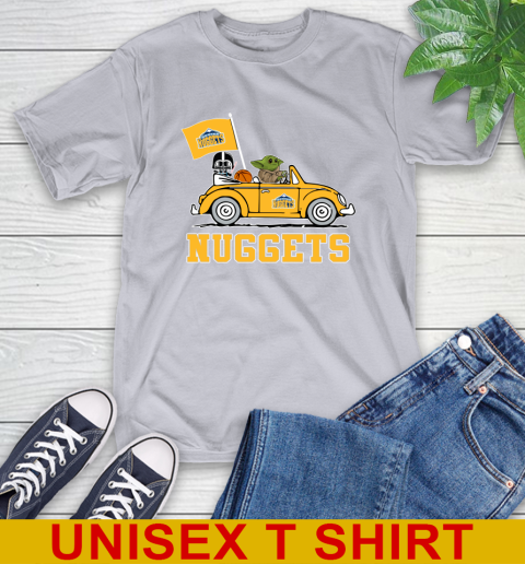 NBA Basketball Denver Nuggets Darth Vader Baby Yoda Driving Star Wars Shirt T-Shirt 6