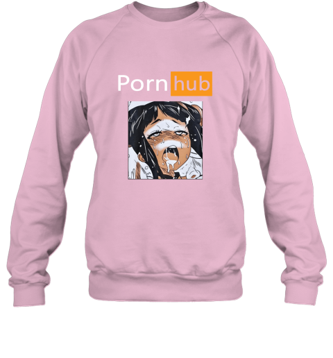 o70l pornhub anime girl ahegao shirts sweatshirt 35 front light pink