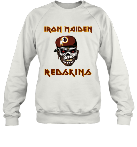 NFL Washington Redskins Iron Maiden Rock Band Music Football Sports Asp9mO7m2TM sweatshirt 35 95 151514 front white