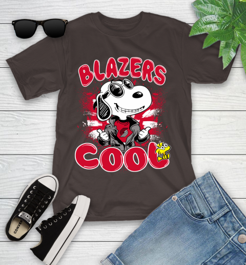 NBA Basketball Portland Trail Blazers Cool Snoopy Shirt Youth T-Shirt 6