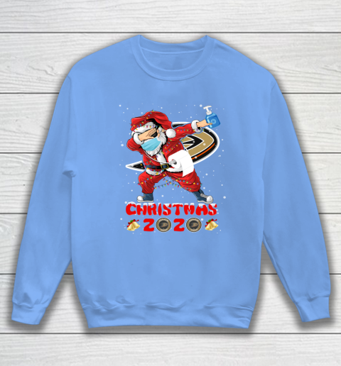 Anaheim Ducks Funny Santa Claus Dabbing Christmas 2020 NHL Sweatshirt 8