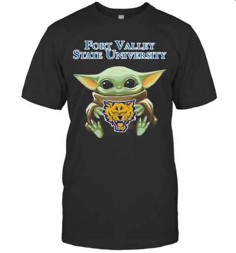 Baby Yoda Hug 2020 Fort Valley State University T-Shirt