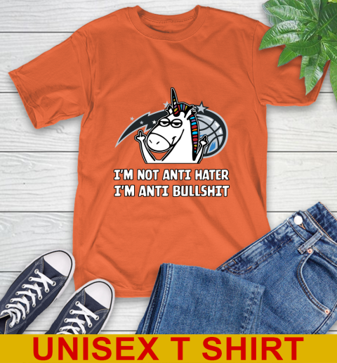 Orlando Magic NBA Basketball Unicorn I'm Not Anti Hater I'm Anti Bullshit T-Shirt 5