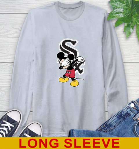 Chicago White Sox MLB Baseball Dabbing Mickey Disney Sports Long Sleeve T-Shirt 6