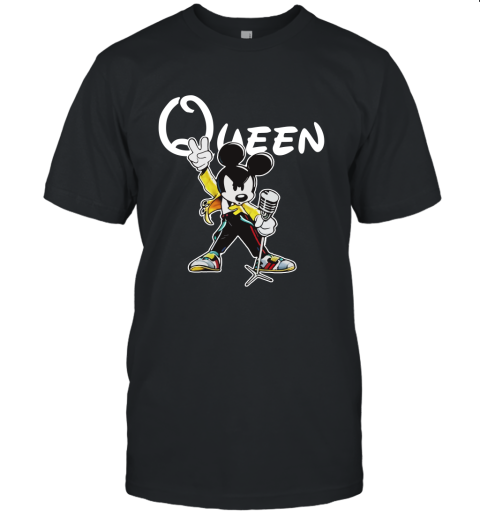 Mickey Freddie Mercury Queen Unisex Jersey Tee
