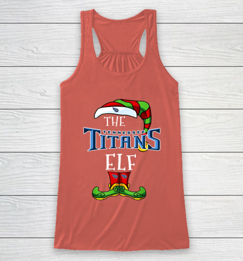 Tennessee Titans Christmas ELF Funny NFL Racerback Tank 3