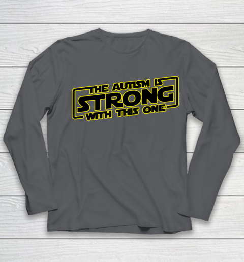 The Autism Is Strong With This One Autism Awareness Youth Long Sleeve 6