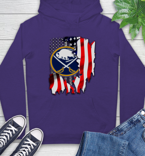 Buffalo Sabres NHL Hockey American Flag Hoodie 5