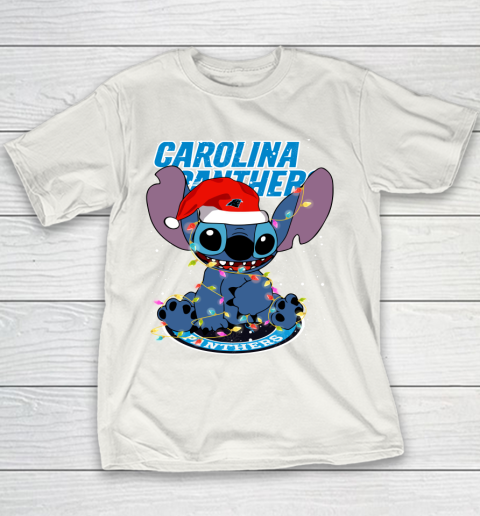 Carolina Panthers NFL Football noel stitch Christmas Youth T-Shirt