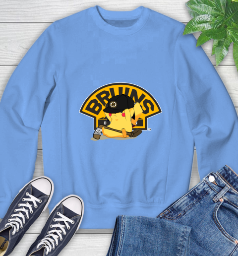 NHL Pikachu Hockey Sports Boston Bruins Sweatshirt 11