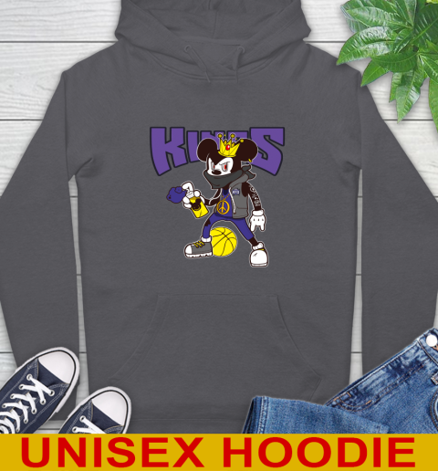 Sacramento Kings NBA Basketball Mickey Peace Sign Sports Hoodie 7