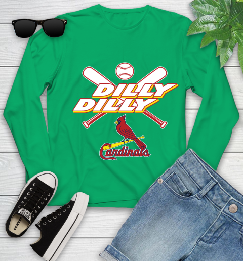 MLB St.Louis Cardinals Dilly Dilly Baseball Sports Youth Long Sleeve 6