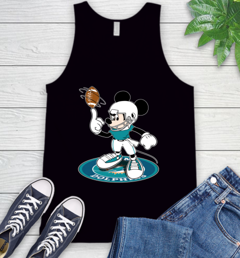 NFL Football Miami Dolphins Cheerful Mickey Disney Shirt Tank Top