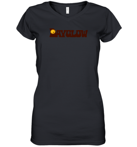 Dayglow Band Lightbulb Women's V-Neck T-Shirt