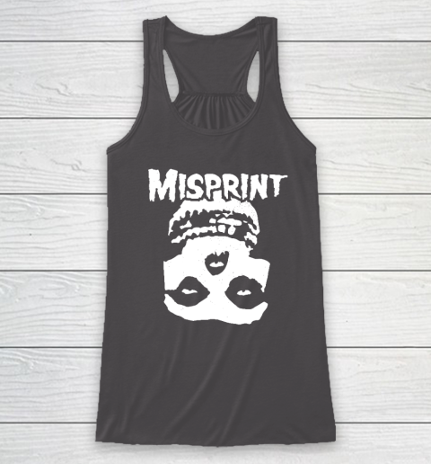 Misprint Skull Funny Misfit Racerback Tank - Image 7