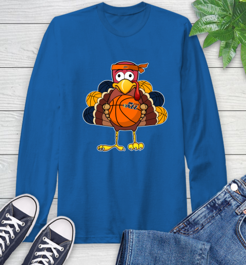 Utah Jazz Turkey thanksgiving day Long Sleeve T-Shirt 9