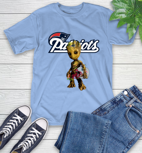 New England Patriots NFL Football Groot Marvel Guardians Of The Galaxy T-Shirt 11
