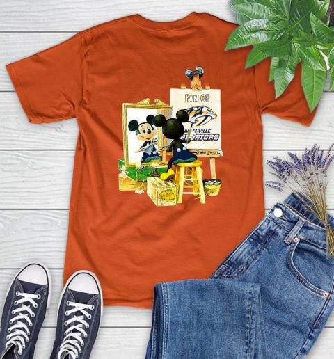NHL Hockey Nashville Predators Mickey Drawing Shirt 84