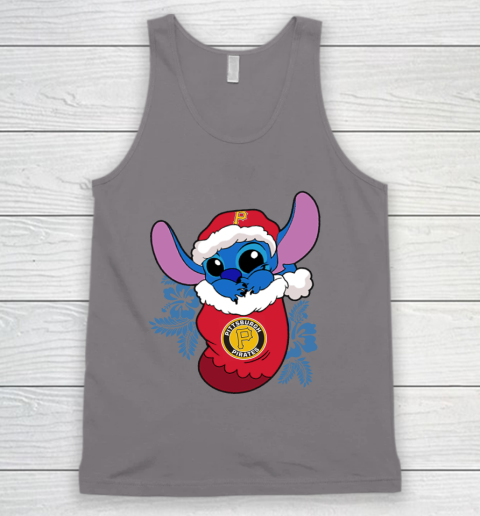 Pittsburgh Pirates Christmas Stitch In The Sock Funny Disney MLB Tank Top 7