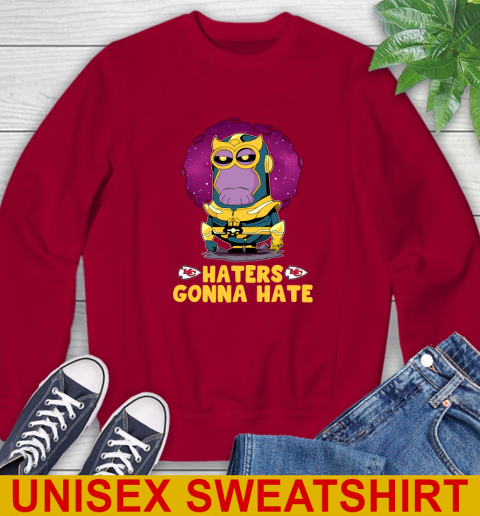 NFL Football Kansas City Chiefs Haters Gonna Hate Thanos Minion Marvel Shirt Sweatshirt 8 NFL Football Kansas City Chiefs Haters Gonna Hate Thanos Minion Marvel Shirt Sweatshirt - Image 8