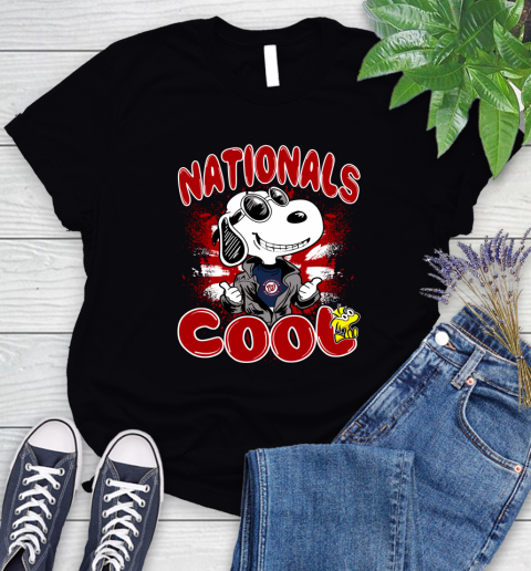 MLB Baseball Washington Nationals Cool Snoopy Shirt Women's T-Shirt