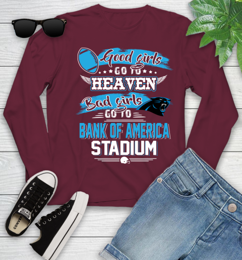 Carolina Panthers NFL Bad Girls Go To Bank of America Stadium Shirt Youth Long Sleeve 6