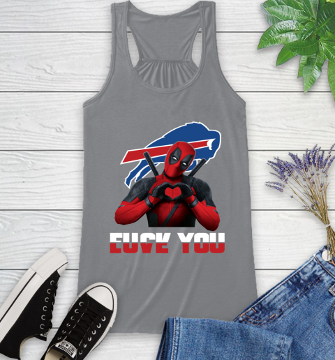 NHL Buffalo Bills Deadpool Love You Fuck You Football Sports Racerback Tank 4