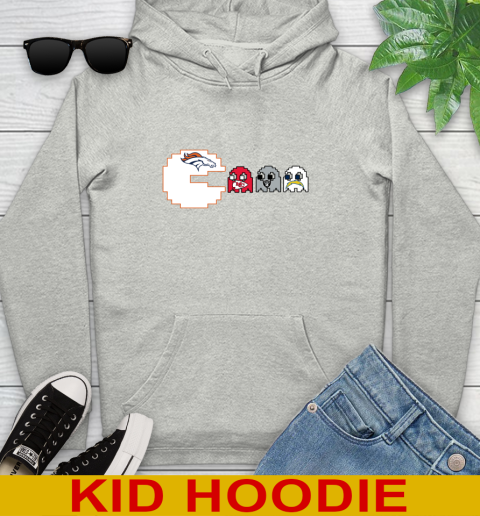 Denver Broncos NFL Football Pac Man Champion Youth Hoodie