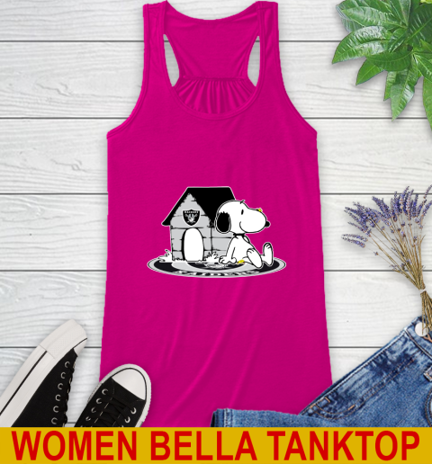 NFL Football Oakland Raiders Snoopy The Peanuts Movie Shirt Racerback Tank 8