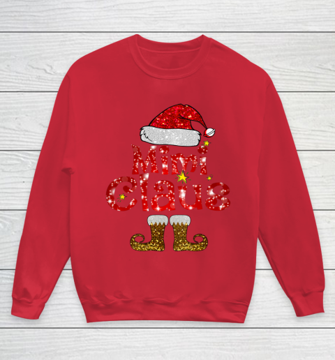 Funny Santa Mimi Claus Merry Christmas Youth Sweatshirt 7