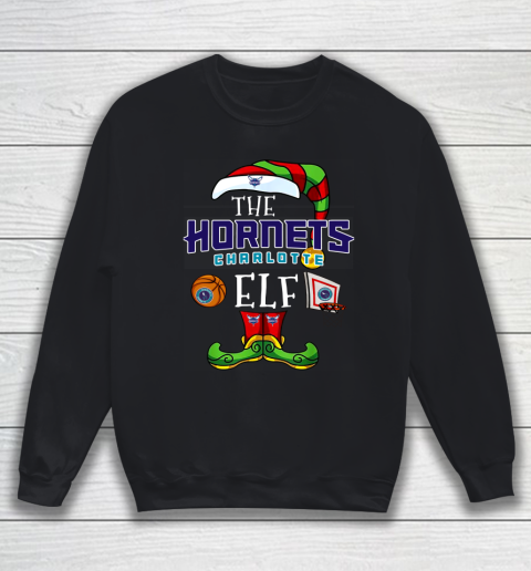 Charlotte Hornets Christmas ELF Funny NBA Sweatshirt