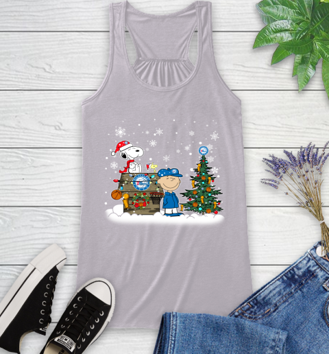 Philadelphia 76ers NBA Basketball Christmas The Peanuts Movie Snoopy Championship Racerback Tank 4