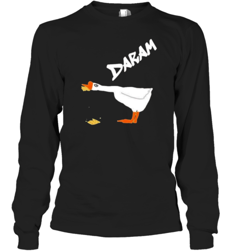 Goose Eating Cookie Daram Long Sleeve T-Shirt