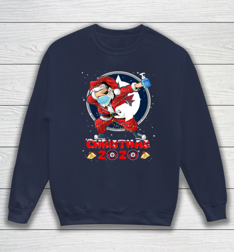 Winnipeg Jets Funny Santa Claus Dabbing Christmas 2020 NHL Sweatshirt 2