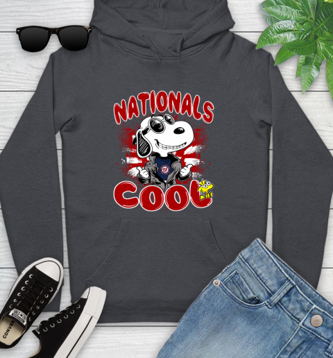 MLB Baseball Washington Nationals Cool Snoopy Shirt Youth Hoodie 8