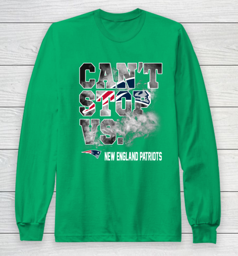 NFL New England Patriots Can't Stop Vs Long Sleeve T-Shirt 4