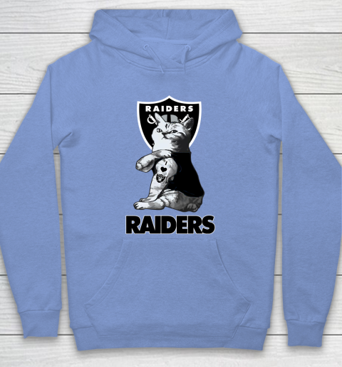 NFL Football My Cat Loves Oakland Raiders Hoodie 8