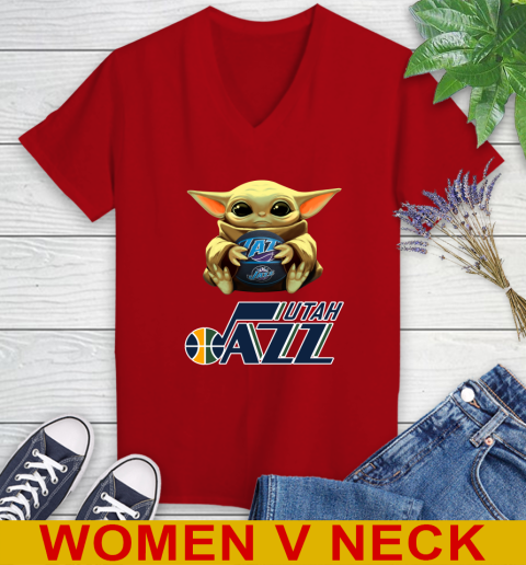 NBA Basketball Utah Jazz Star Wars Baby Yoda Shirt 88