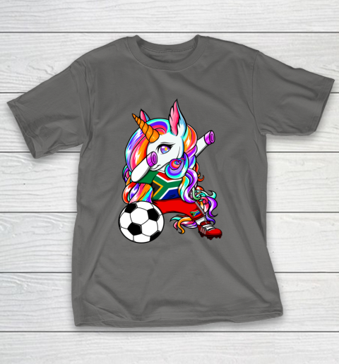 Dabbing Unicorn South Africa Soccer Fans Jersey Football T-Shirt 9