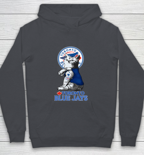 MLB Baseball My Cat Loves Toronto Blue Jays Youth Hoodie 5