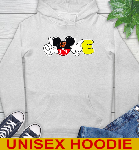 Baltimore Orioles MLB Baseball Love Mickey Disney Sports Hoodie