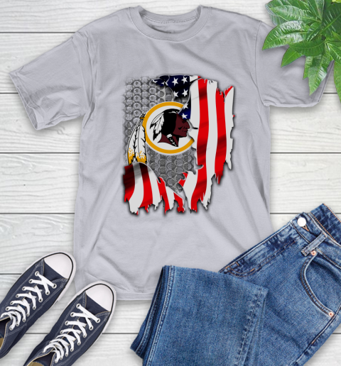 Washington Redskins NFL Football American Flag T-Shirt 6