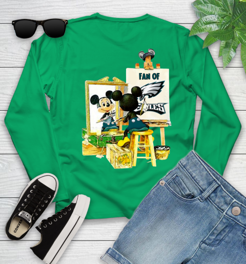NFL Football Philadelphia Eagles Mickey Drawing Shirt 118