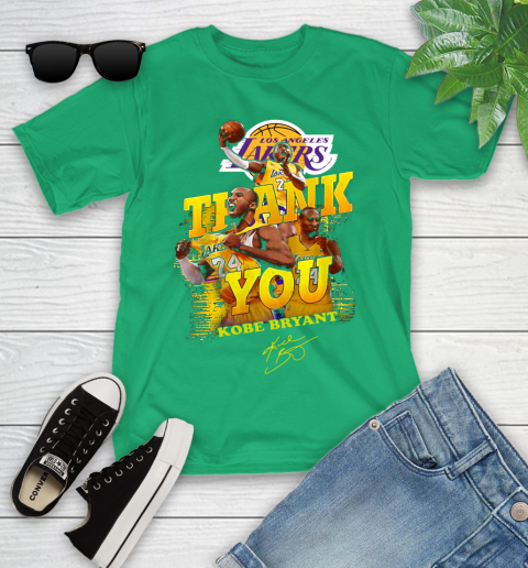 Great Thank you Kobe Bryant Los Angeles Lakers signature shirt 100