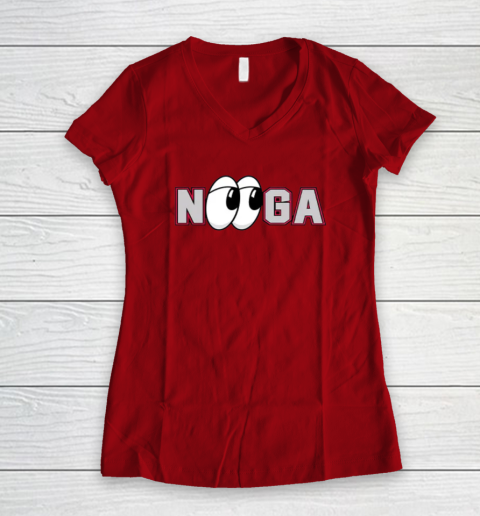 Chattanooga Lookouts Nooga Women's V-Neck T-Shirt 5
